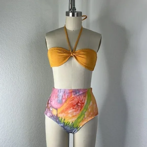 MARA HOFFMAN + NET SUSTAIN Lydia Tie Dyed Recycled Bikini Briefs - Picture 10 of 10